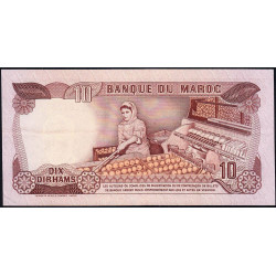 Maroc - Pick 57b - 10 dirhams - Série BE/90 - 1985 - Etat : SUP