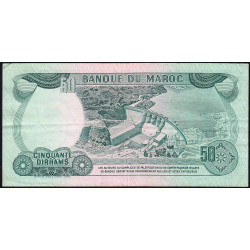 Maroc - Pick 58a_2 - 50 dirhams - Série CA/18 - 1970 - Etat : TTB