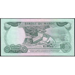 Maroc - Pick 58a_2 - 50 dirhams - Série CA/62 - 1970 - Etat : TTB