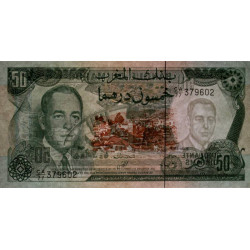 Maroc - Pick 58b - 50 dirhams - Série CA/77 - 1985 - Etat : pr.NEUF