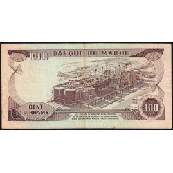 Maroc - Pick 59a_2 - 100 dirhams - Série DA/42 - 1970 - Etat : TB