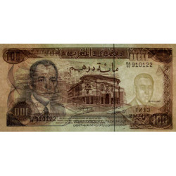 Maroc - Pick 59a_2 - 100 dirhams - Série DA/66 - 1970 - Etat : pr.NEUF