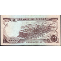 Maroc - Pick 59a_2 - 100 dirhams - Série DA/90 - 1970 - Etat : TTB