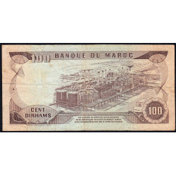 Maroc - Pick 59a_2 - 100 dirhams - Série DB/10 - 1970 - Etat : TB