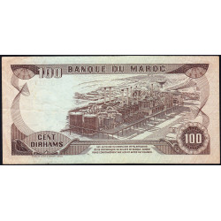 Maroc - Pick 59b - 100 dirhams - Série DD/32 - 1985 - Etat : TB+