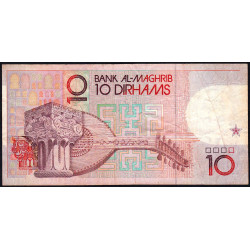Maroc - Pick 63a - 10 dirhams - Série B37S - 1987 (1991) - Etat : TB