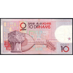 Maroc - Pick 63b - 10 dirhams - Série B21G - 1987 (1994) - Etat : TTB