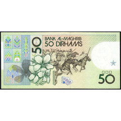 Maroc - Pick 64a - 50 dirhams - 1987 (1991) - Etat : NEUF