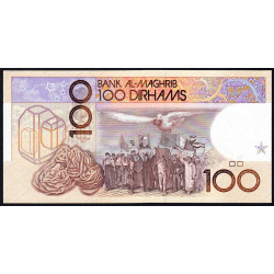 Maroc - Pick 65a - 100 dirhams - 1987 (1991) - Etat : NEUF