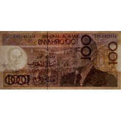 Maroc - Pick 65a - 100 dirhams - 1987 (1991) - Etat : NEUF