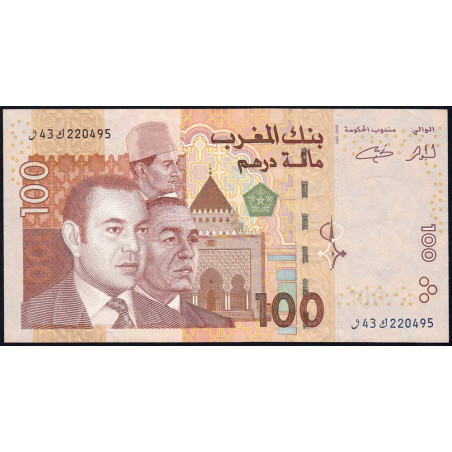 Maroc - Pick 70 - 100 dirhams - 2002 (2003) - Etat : SUP