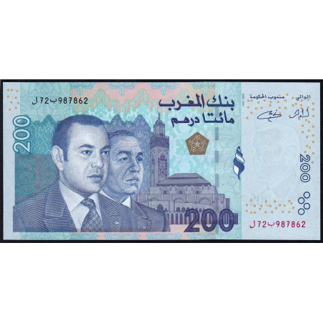 Maroc - Pick 71 - 200 dirhams - 2002 (2003) - Etat : NEUF