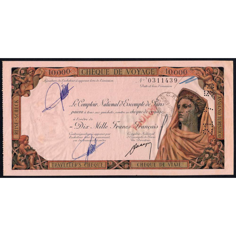 Maroc - Casablanca - 10'000 francs - 21/07/1958 - Etat : TTB+