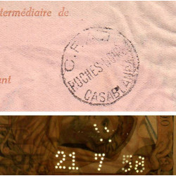 Maroc - Casablanca - 10'000 francs - 21/07/1958 - Etat : TTB+