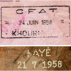 Maroc - Khouribga - 50'000 francs - 24/06/1958 - Etat : TTB+