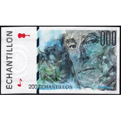 Ravel - Format 200 francs EIFFEL - DIS-05-A-03 - Etat : SPL