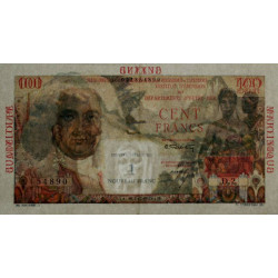 Antilles Françaises - Pick 1 - 1 nouv. franc sur 100 francs - Série D.2 - 1960 - Etat : SUP+