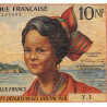 Antilles Françaises - Pick 5 - 10 nouv. francs - Série Y.1 - 1962 - Etat : TB-