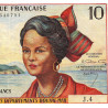 Antilles Françaises - Pick 8a - 10 francs - Série J.4 - 1964 - Etat : TTB