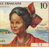Antilles Françaises - Pick 8a - 10 francs - Série T.4 - 1964 - Etat : TTB