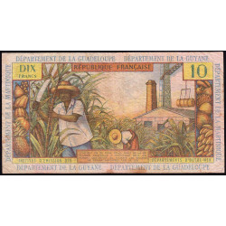 Antilles Françaises - Pick 8b - 10 francs - Série P.6 - 1966 - Etat : TB-