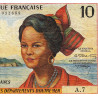 Antilles Françaises - Pick 8b - 10 francs - Série A.7 - 1966 - Etat : TB à TB+