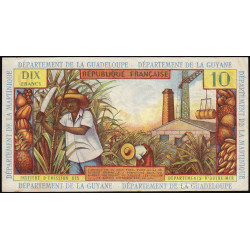 Antilles Françaises - Pick 8b - 10 francs - Série Y.7 - 1966 - Etat : TTB+