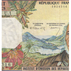 Antilles Françaises - Pick 10a - 100 francs - Série U.1 - 1964 - Etat : TTB à TTB+