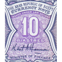 Egypte - Pick 189b - 10 piastres - Série 6 - 2002 - Etat : NEUF