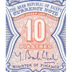 Egypte - Pick 191 - 10 piastres - Série 7 - 2006 - Etat : NEUF