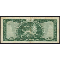 Ethiopie - Pick 25 - 1 ethiopian dollar - Série MQ - 1966 - Etat : TTB
