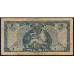 Ethiopie - Pick 28 - 50 ethiopian dollars - Série C - 1966 - Etat : TB-