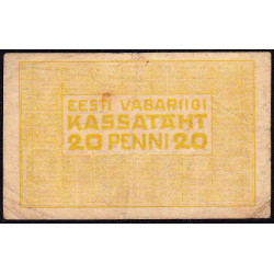 Estonie - Pick 41a - 20 penni - 1920 - Etat : TB+