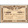 Quimper et Brest - Pirot 104-10 - 50 centimes - Série D - 1918 - Etat : SUP+
