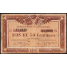 Quimper et Brest - Pirot 104-22 - 50 centimes - Série G - 1922 - Etat : B+