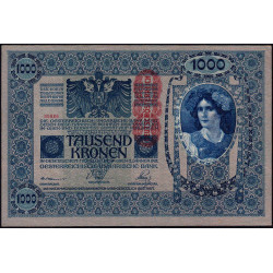 Autriche - Pick 59 - 1'000 kronen - Série 1633 - 1920 - Etat : SPL