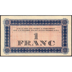 Roanne - Pirot 106-2b - 1 franc - Sans série - 28/06/1915 - Etat : SUP+