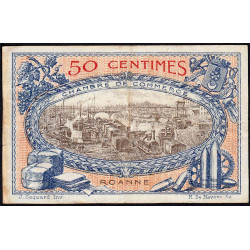 Roanne - Pirot 106-15 - 50 centimes - Série A 15 - 18/07/1917 - Etat : TTB