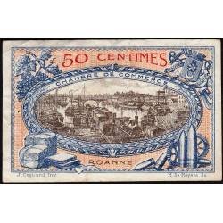 Roanne - Pirot 106-15 - 50 centimes - Série A 23 - 18/07/1917 - Etat : TTB