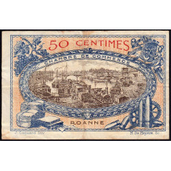 Roanne - Pirot 106-15 - 50 centimes - Série A 51 - 18/07/1917 - Etat : TB+