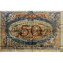 Roanne - Pirot 106-15 - 50 centimes - Série A 51 - 18/07/1917 - Etat : TB+