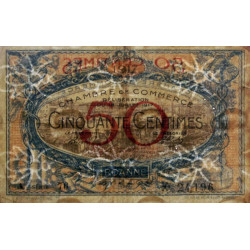 Roanne - Pirot 106-15 - 50 centimes - Série A 76 - 18/07/1917 - Etat : TB