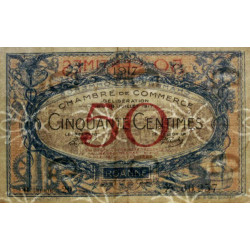 Roanne - Pirot 106-16 - 50 centimes - Série B 20 - 18/07/1917 - Etat : TTB