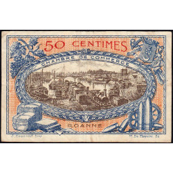 Roanne - Pirot 106-16 - 50 centimes - Série B 25 - 18/07/1917 - Etat : TB+