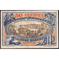 Roanne - Pirot 106-16 - 50 centimes - Série B 97 - 18/07/1917 - Etat : TTB-