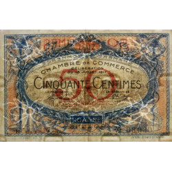 Roanne - Pirot 106-16 - 50 centimes - Série B 97 - 18/07/1917 - Etat : TTB-