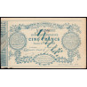Le Mans - Chambre de Commerce - Jer 72.01D - 5 francs - 01/11/1871 - Etat : TTB