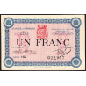 Cette (Sète) - Pirot 41-14 - 1 franc - Série 184 - 11/08/1915 - Etat : SPL