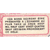 Cette (Sète) - Pirot 41-14 - 1 franc - Série 184 - 11/08/1915 - Etat : SPL