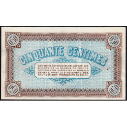 Chalon-sur-Saône, Autun... - Pirot 42-17 - 50 centimes - Série D 272 - 05/11/1918 - Annulé - Etat : SUP+
